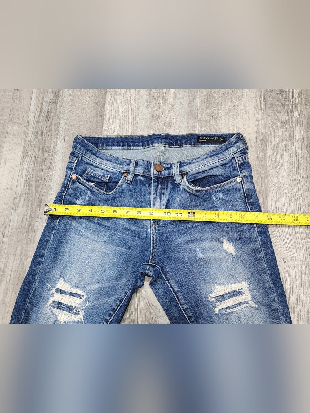 Blank NYC The Reade Jeans Women's Size 28 Distressed Blue Denim - Picture 10 of 10